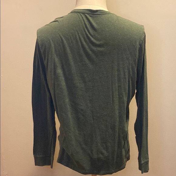 J. Crew Green Long Sleeve Tee Classic Crew Neck - Picture 6 of 6